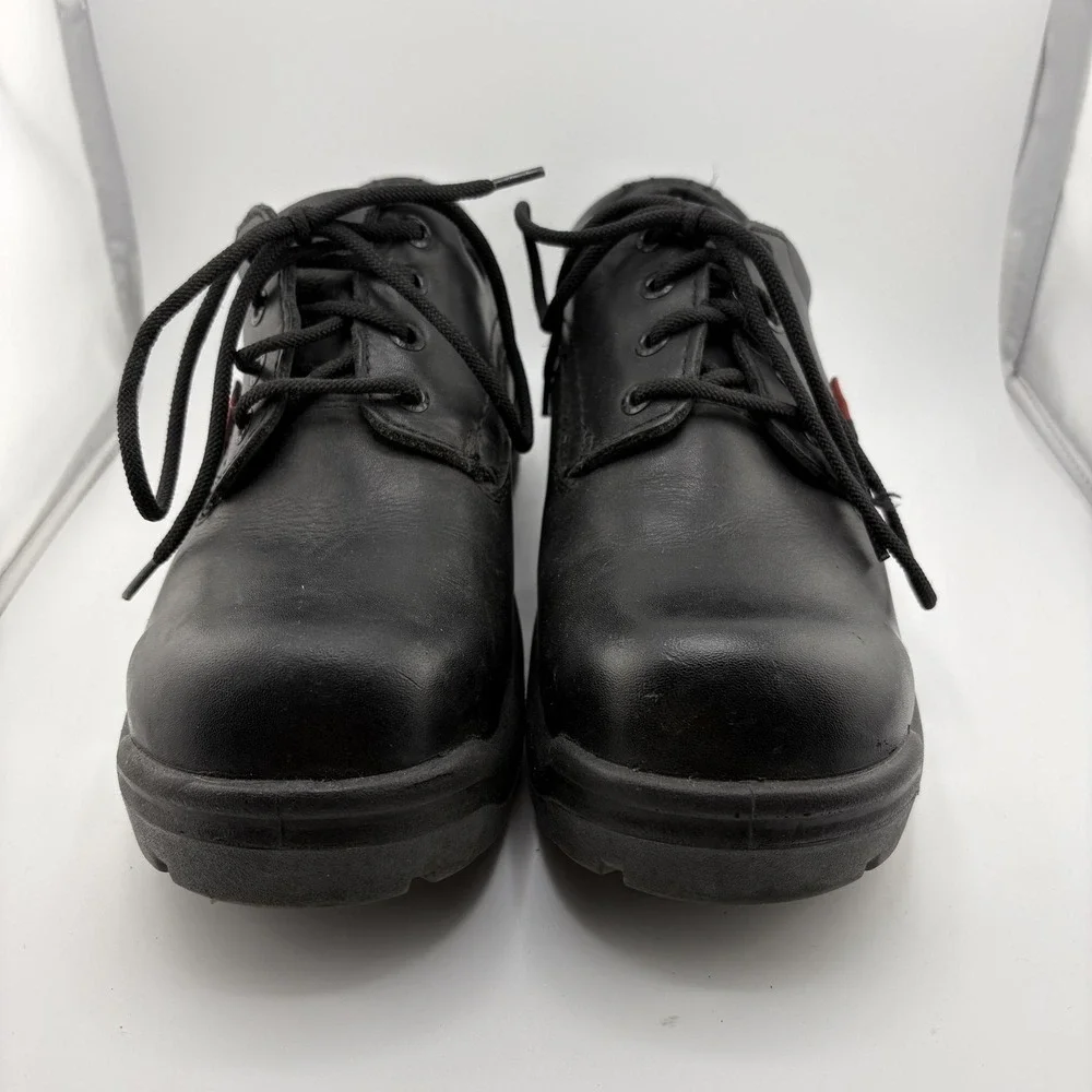 Red Wing King Toe Shoes Mens 7.5 D Black Leather Steel Toe Oil Slip Resistant EH